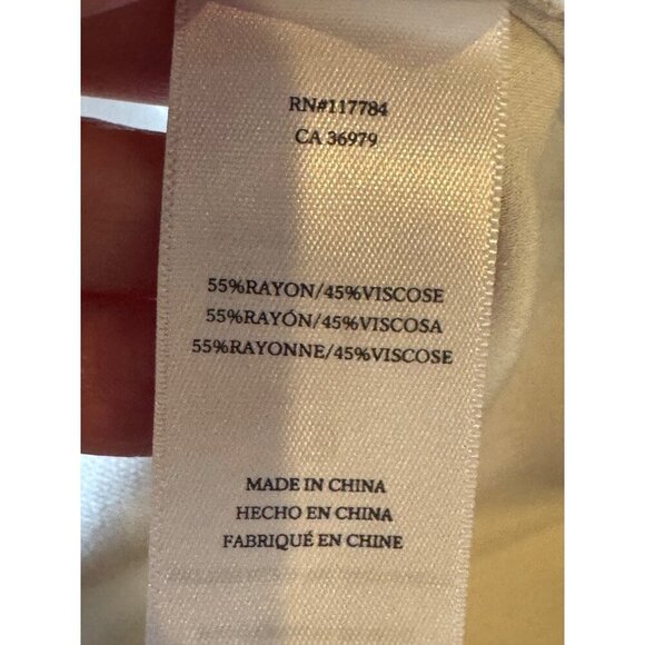 Rails Skirt Women XXS Ivory Satin Floral Diffused Blossom Anya Midi Boho Artsy - Picture 10 of 11